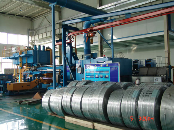 鋁管生產(chǎn)現(xiàn)場(chǎng)